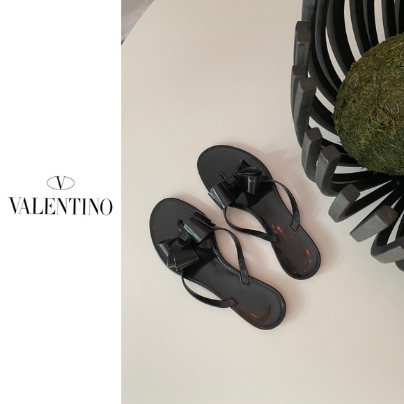 valentino jelly bow sandals